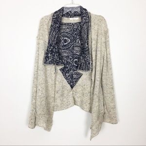 Hazel Sweater‎ Womens Small Cardigan Waterfall Open Front